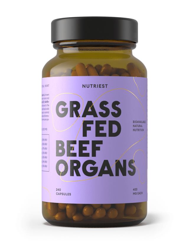 Nutriest grass-fed beef organ complex supplement