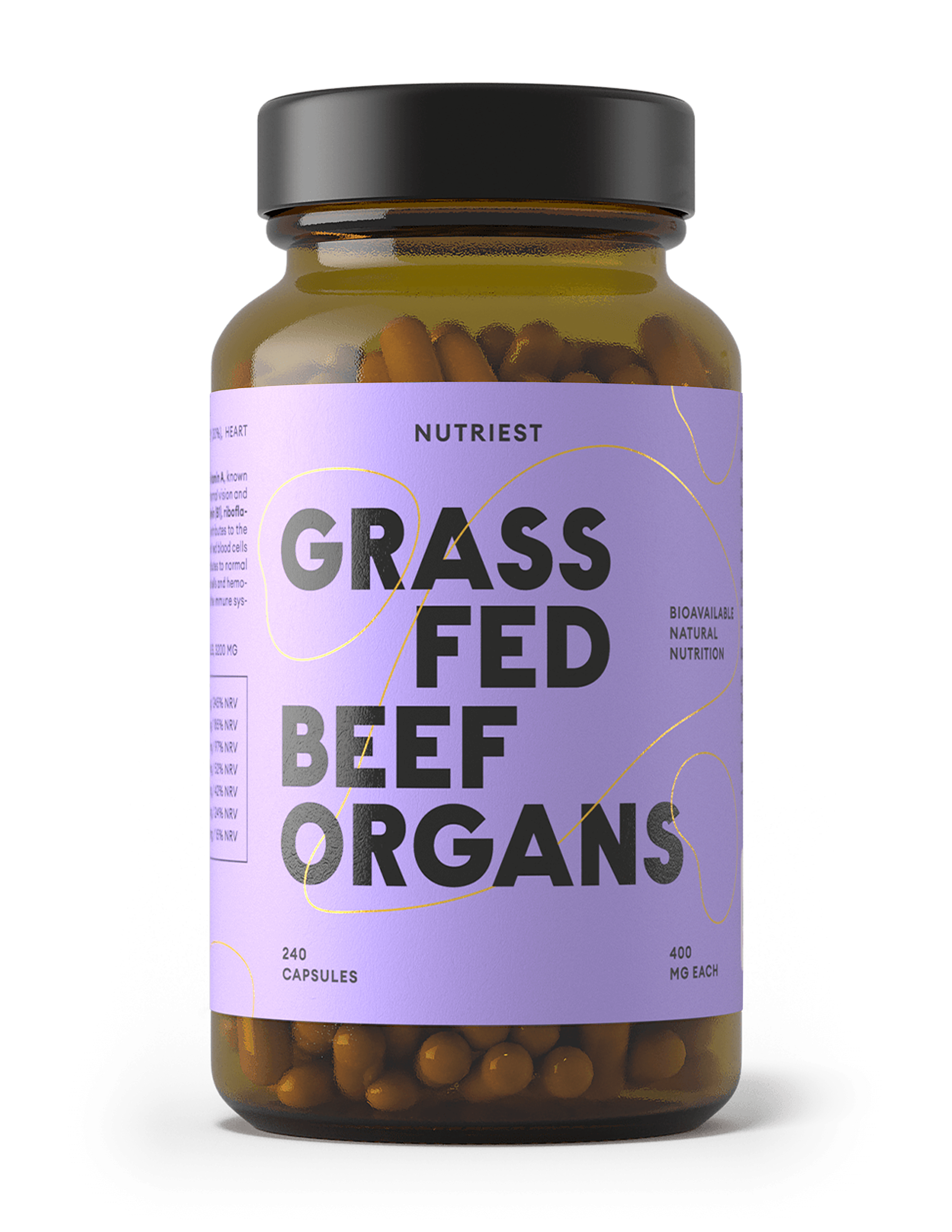 Grass Fed Desiccated Beef Organ Complex Supplement