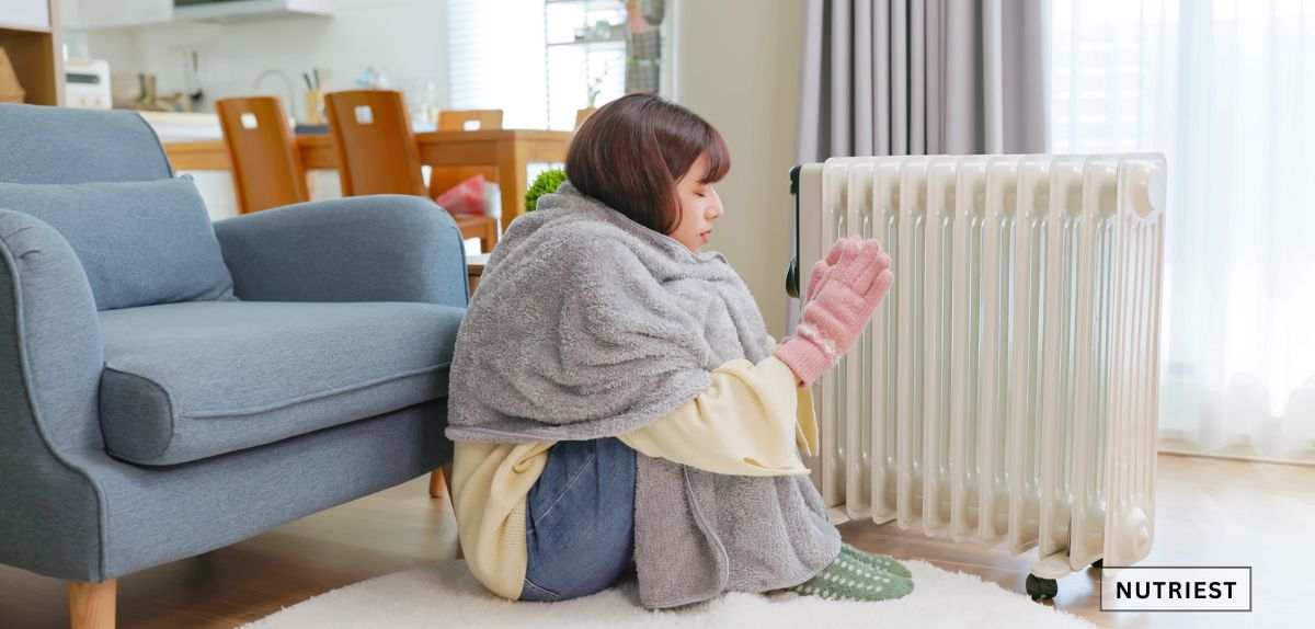 How long does it take for iron to be absorbed into the blood shown by cold sensitivity symptom.