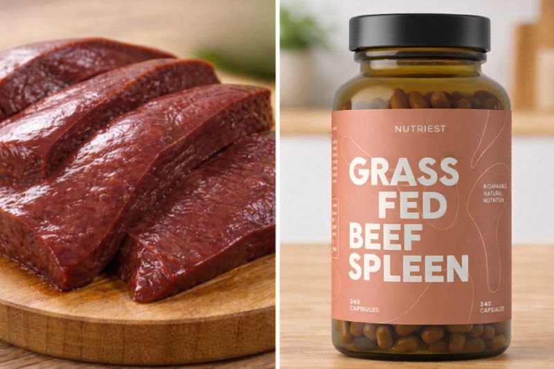 Raw liver and beef spleen supplements linked to feeling worse after taking iron supplements